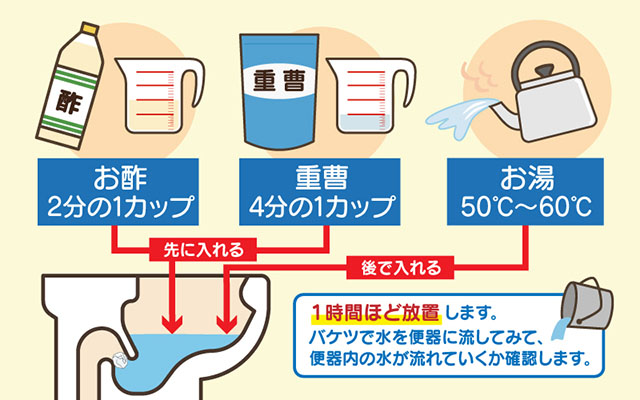 重曹とクエン酸を試す