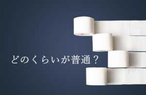 トイレットペーパーってどれくらい使うのが普通？