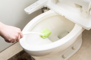 頑固なトイレの黒ずみの原因