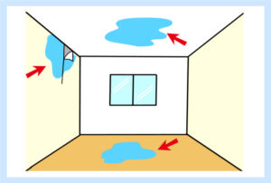 屋内で水道管が破裂した時の症状