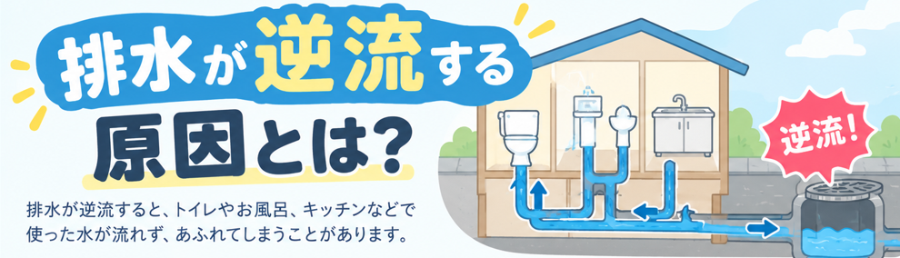 排水が逆流する原因とは?