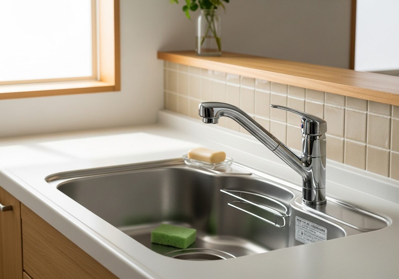 キッチンの蛇口のレバーが折れた|八尾市