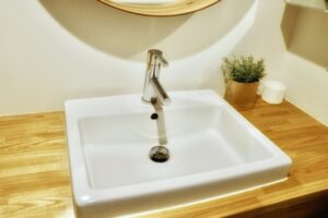 堺市北区｜洗面化粧台　詰まり修理