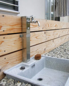 大阪府泉大津｜蛇口・水栓　立水栓の新設