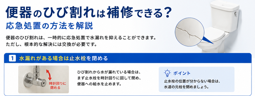 器のひび割れは補修できる？応急処置の方法を解説