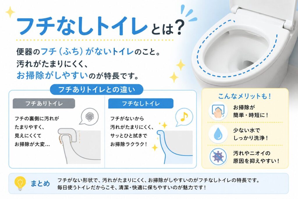 フチなしトイレとは？