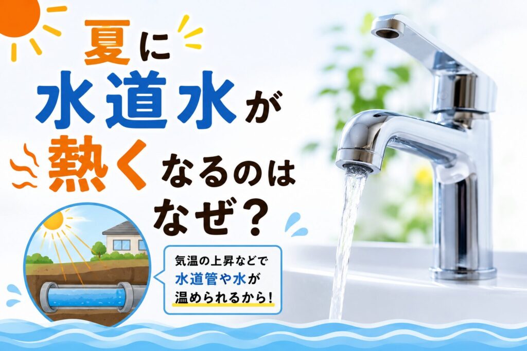 夏に水道水が熱くなるのはなぜ?