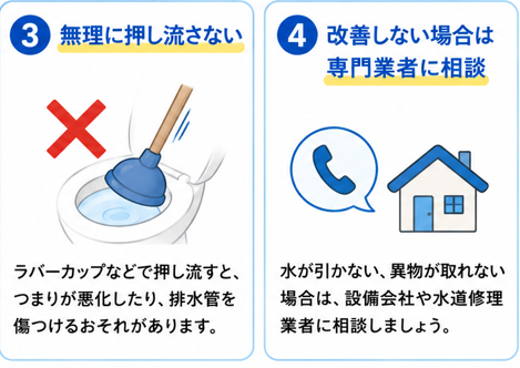 トイレにおもちゃを流したときにやってはいけないこと