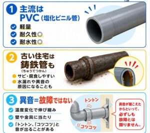 排水管のトントン音は放置しても大丈夫?