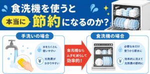 食洗機を使うと本当に節約になるのか